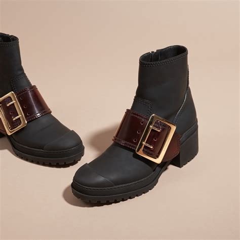 burberry lace up riding boots|burberry adjustable buckle boots.